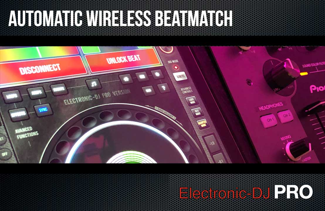 Atomatic wireless Beatmatch image of the CDJ on the iPad DJ App